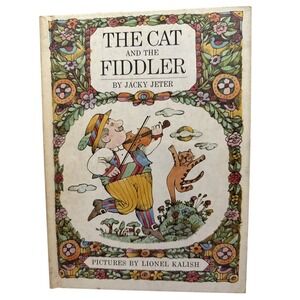 Jacky Jeter The Cat And The Fiddler 1968 Vintage Hardcover‎ Book Good Cond.